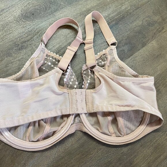 Elomi Matilda Plunge Bra Size 38I Pink Convertible Straps Underwire Lingerie - Picture 6 of 8